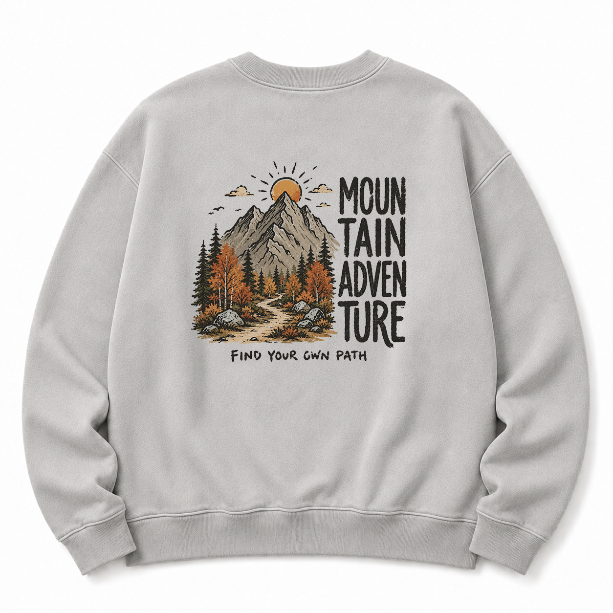 Find Your Own Path Washed Grafik-Sweatshirt