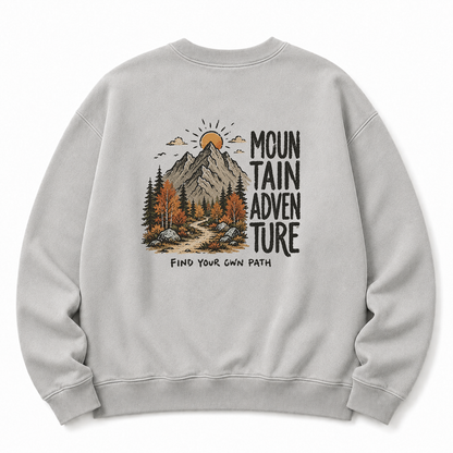 Find Your Own Path Washed Grafik-Sweatshirt