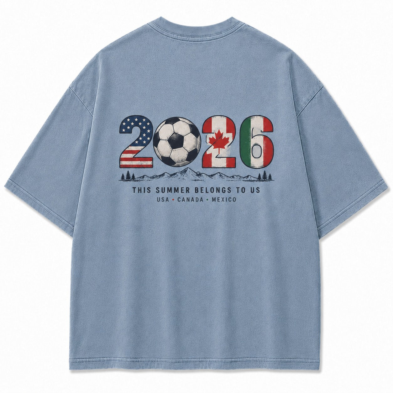 2026 Summer Soccer Spirit Washed T-Shirt