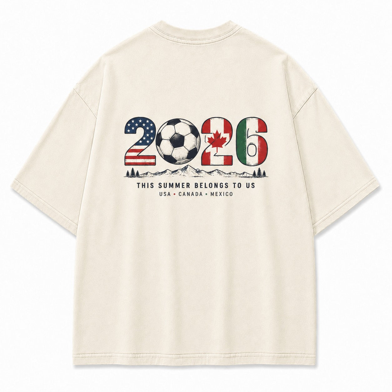 2026 Summer Soccer Spirit Washed T-Shirt