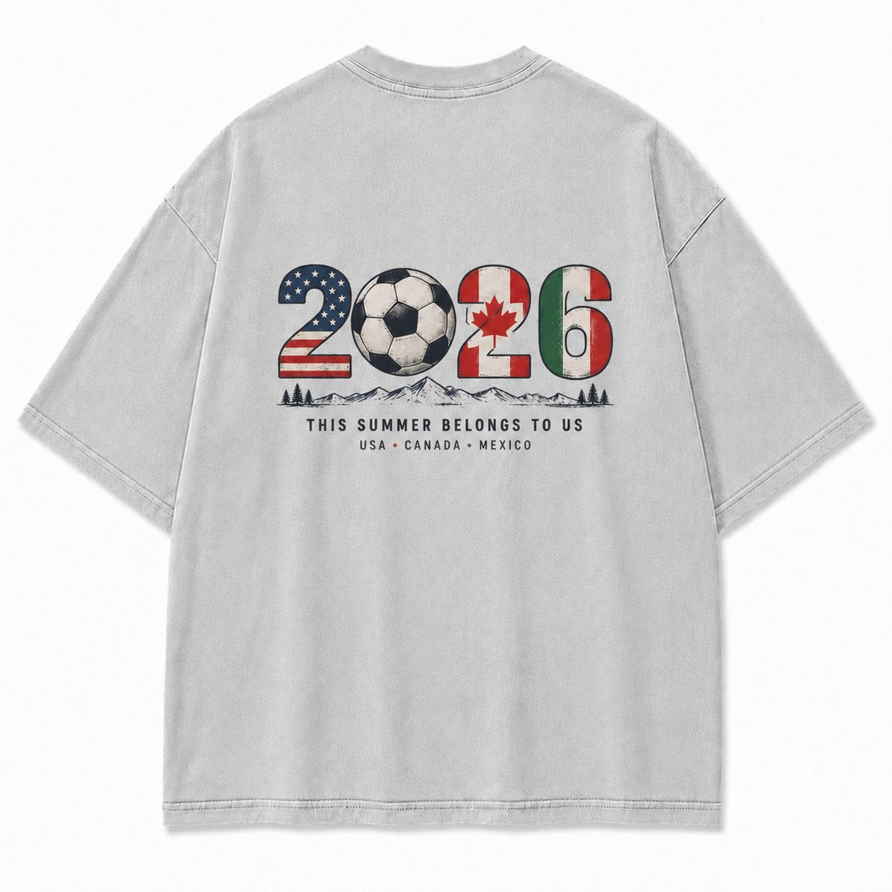 2026 Summer Soccer Spirit Washed T-Shirt