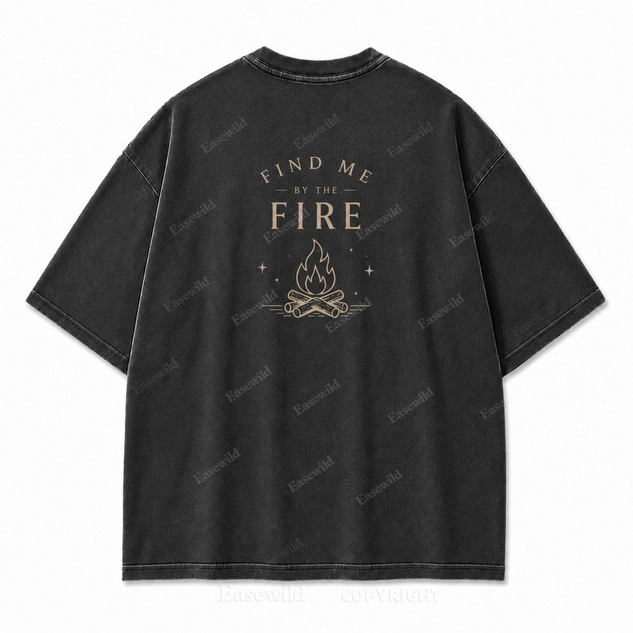 Find Me by the Fire Minimalist Campfire Tee