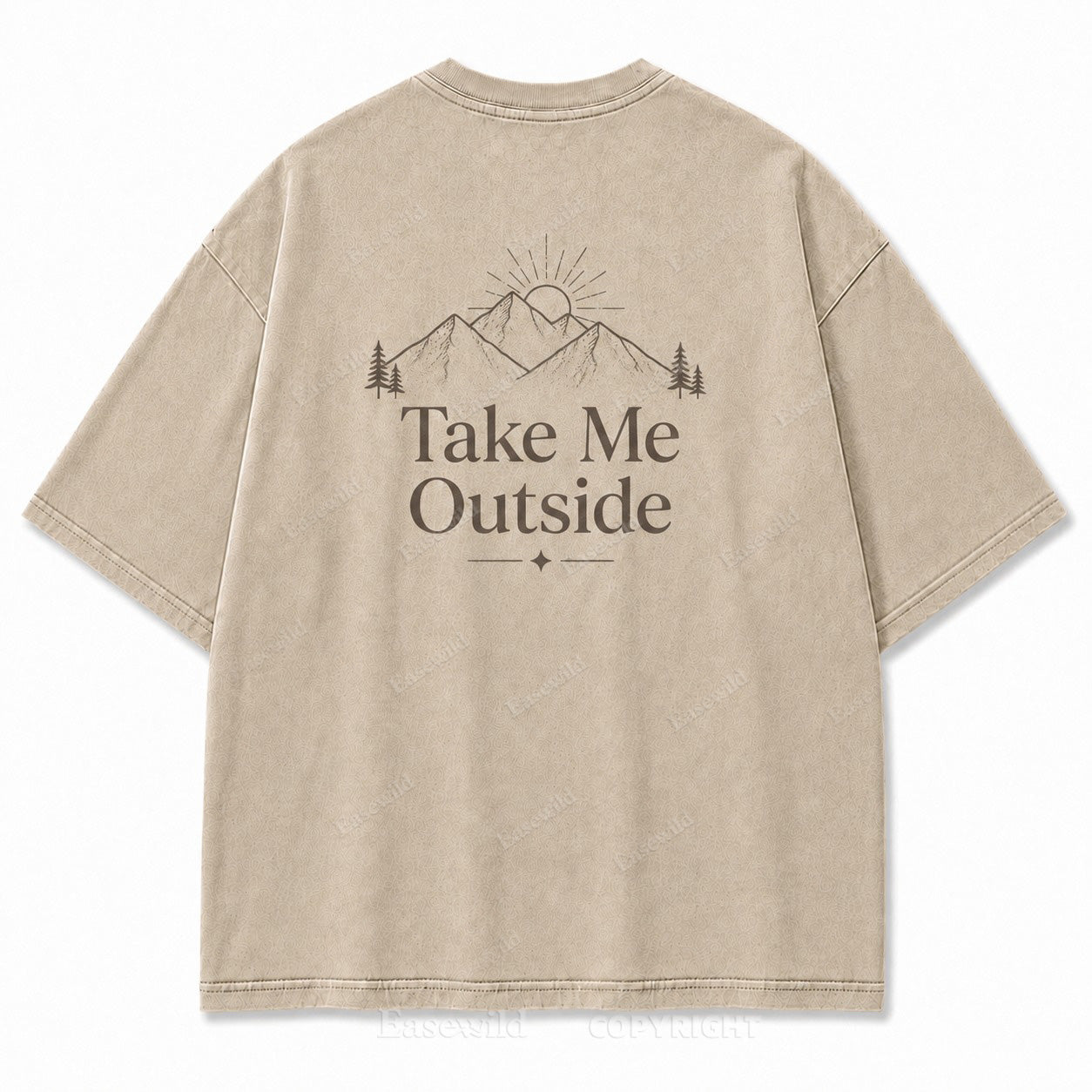 Take Me Outside Minimalist Mountain Tee