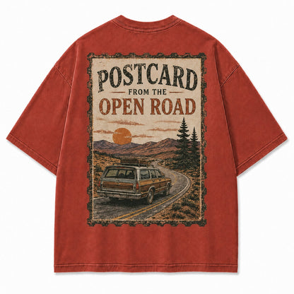 Postcard From the Open Road Tee