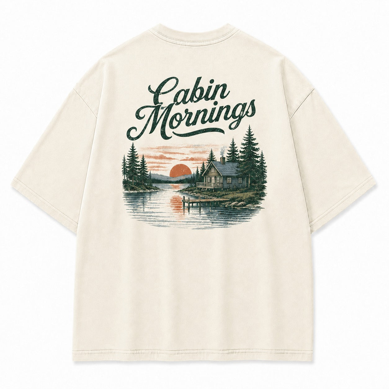 Cabin Mornings by the Lake Tee