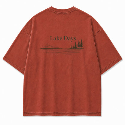 Where Quiet Lake Days Feel Simple and Free Tee
