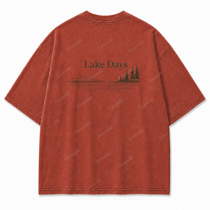 Where Quiet Lake Days Feel Simple and Free Tee
