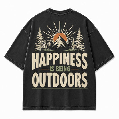 Happiness Lives Outside Tee