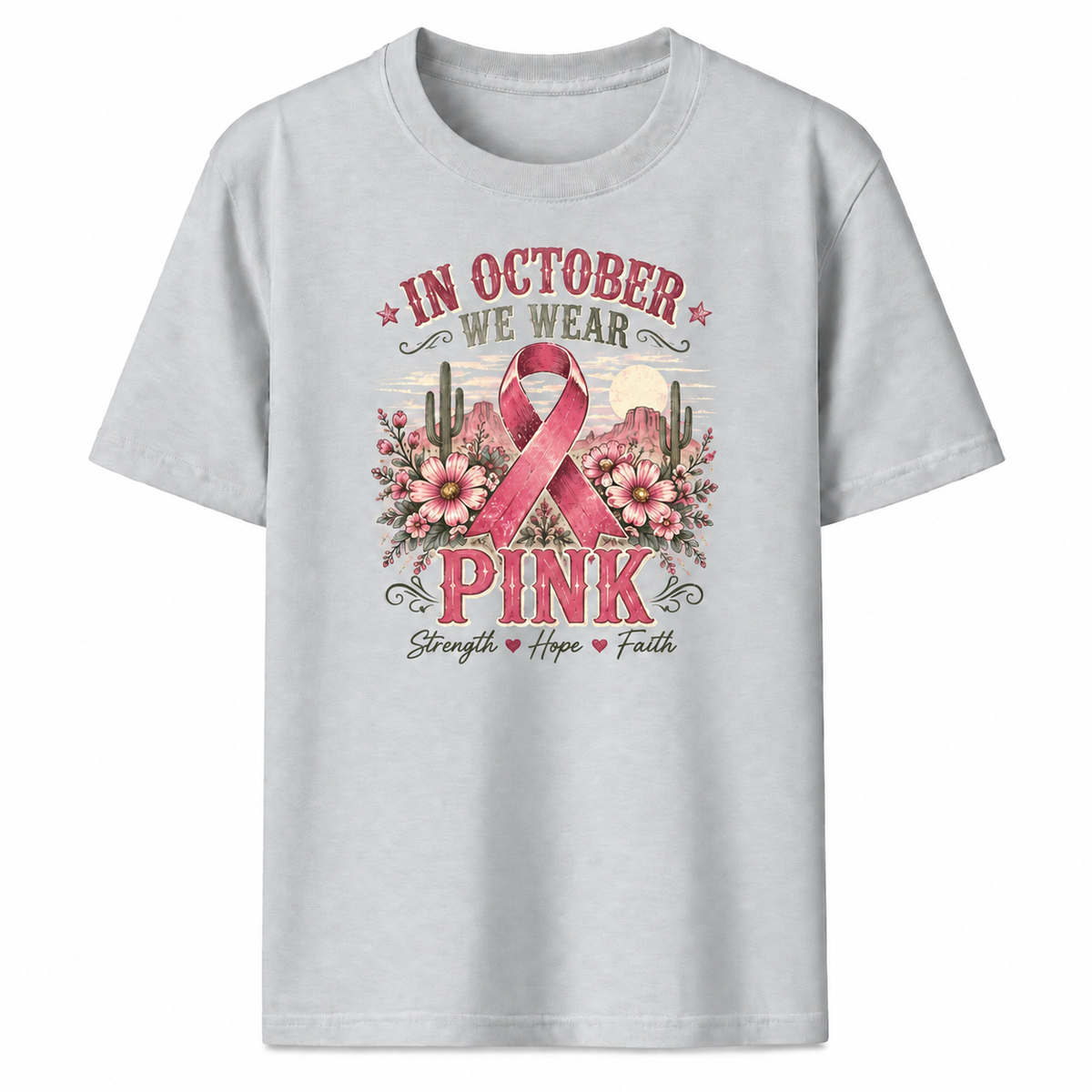 Pink October Western Tee