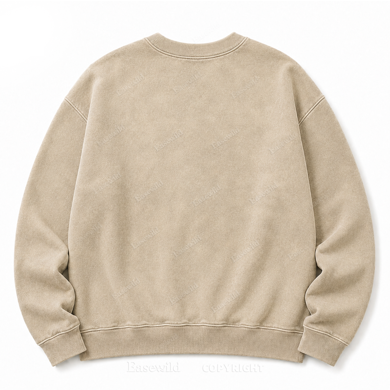 Moon Phase Celestial Front Graphic Washed Crewneck