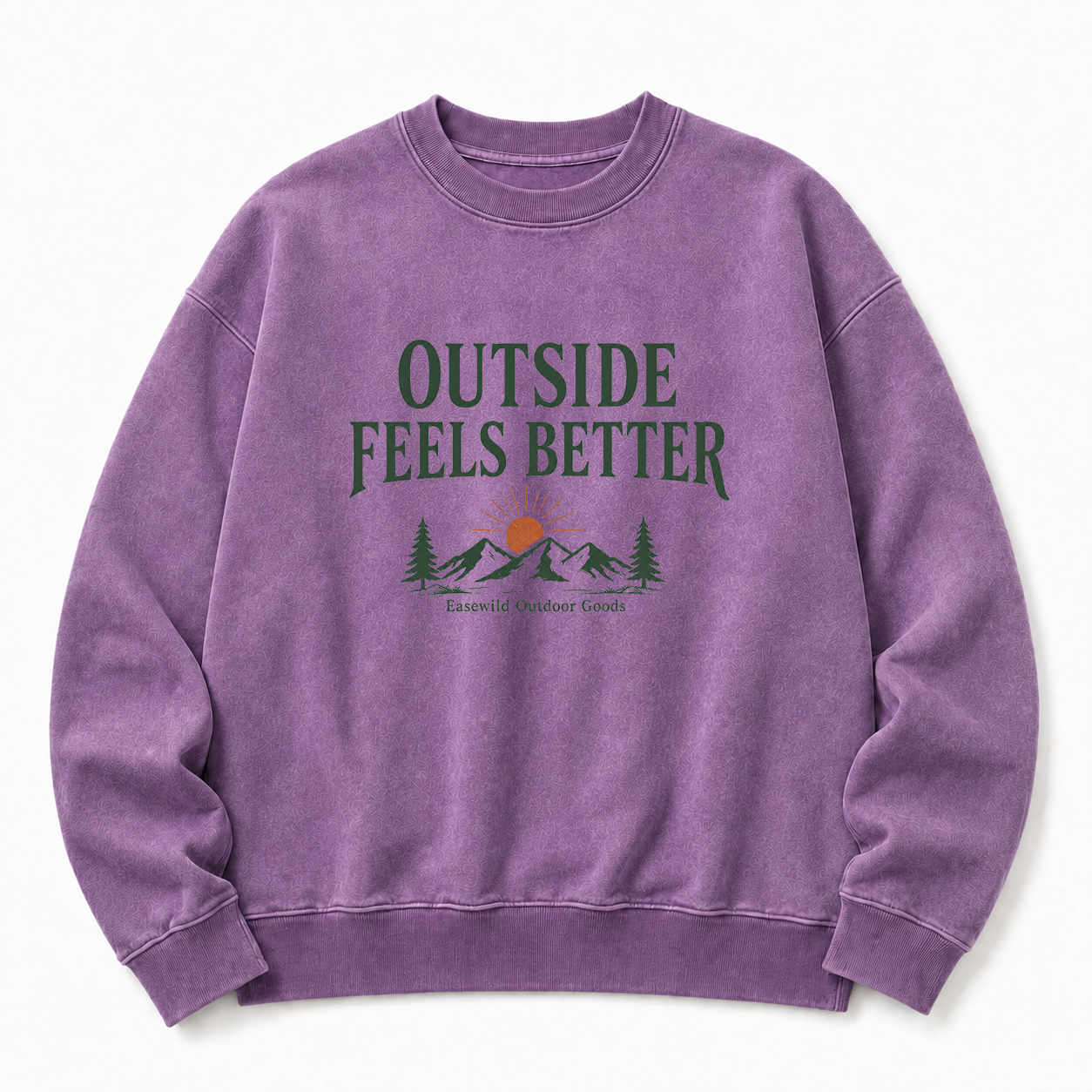 Outside Feels Better Washed Graphic Sweatshirt