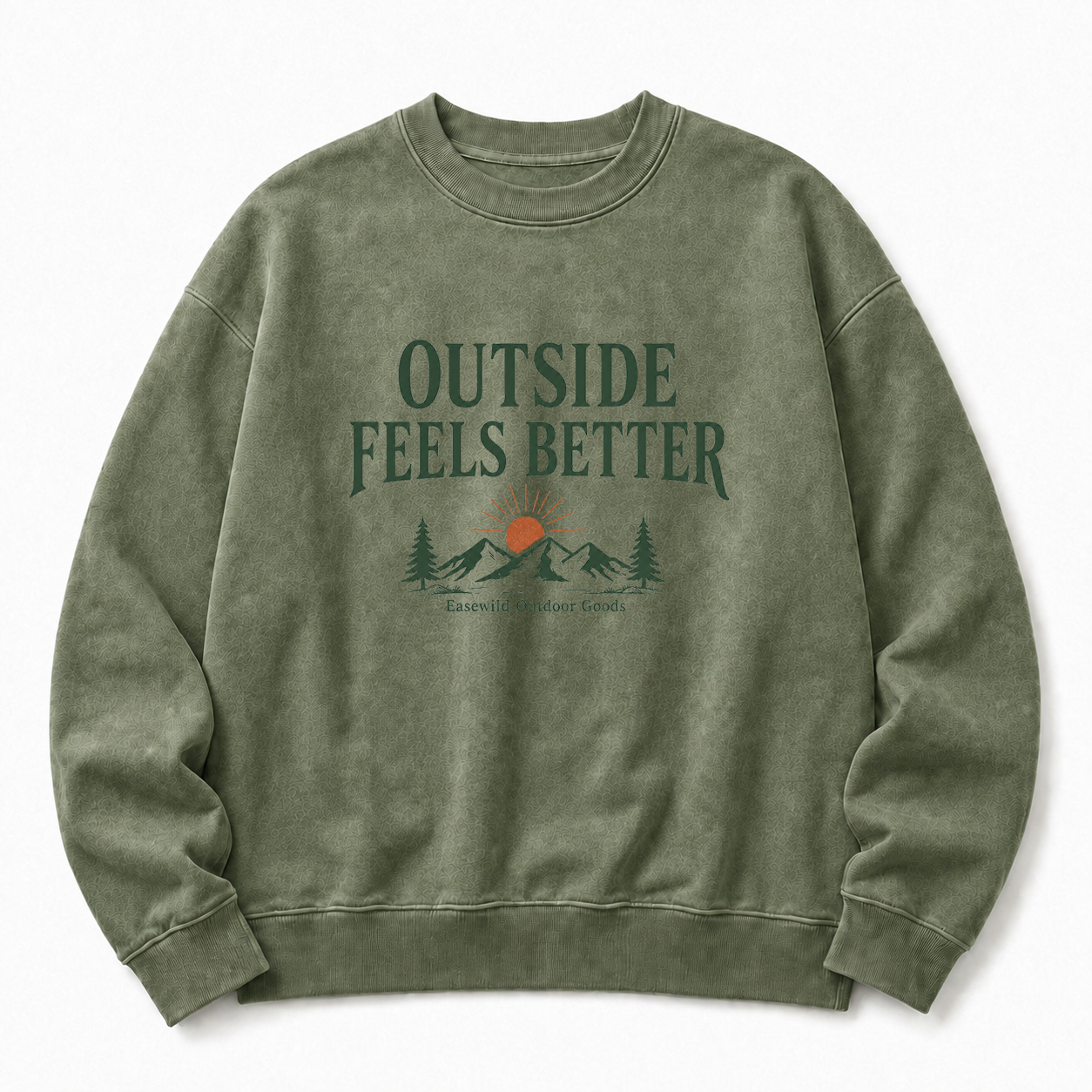 Outside Feels Better Washed Graphic Sweatshirt