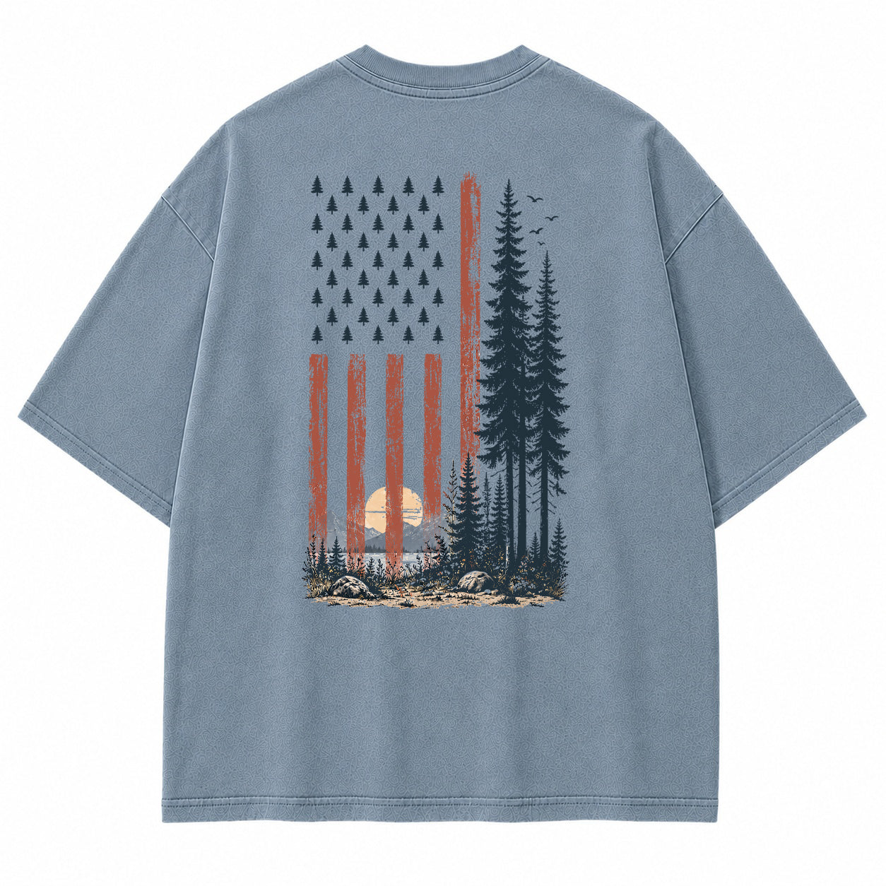 Pine Flag Wilderness Graphic T-Shirt