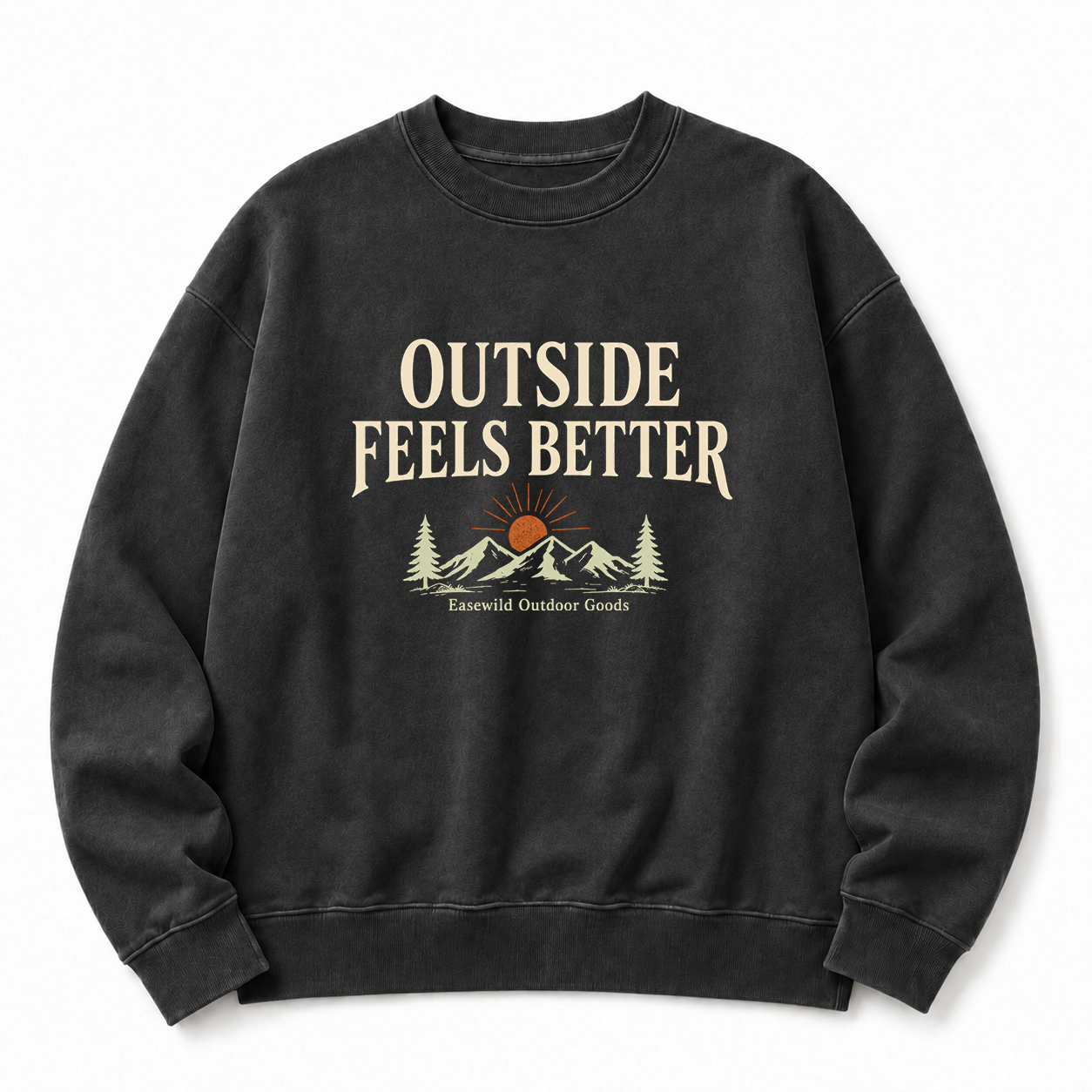 Outside Feels Better Washed Graphic Sweatshirt