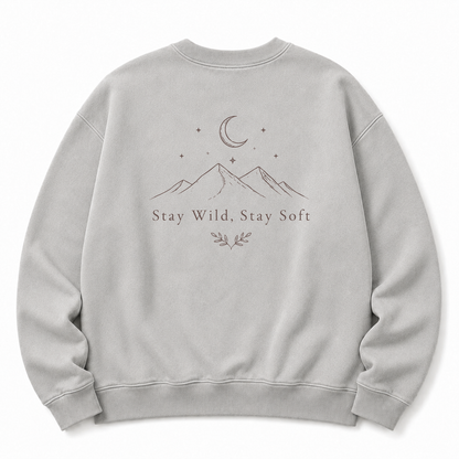 Stay Wild Stay Soft Washed Graphic Sweatshirt