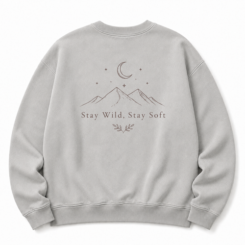 Stay Wild Stay Soft Washed Graphic Sweatshirt