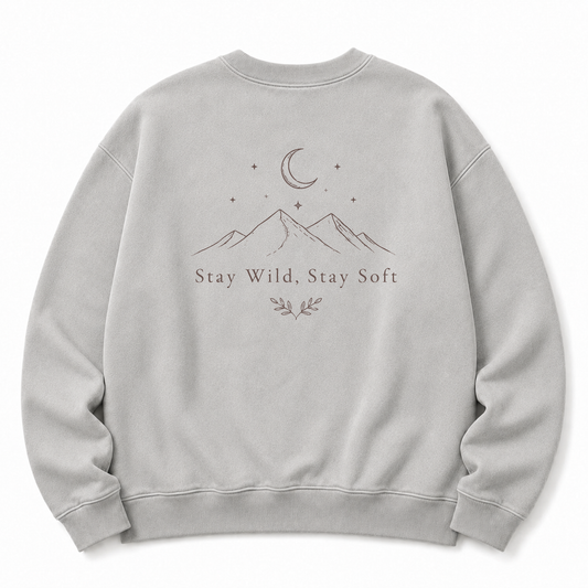 Stay Wild Stay Soft Washed Graphic Sweatshirt