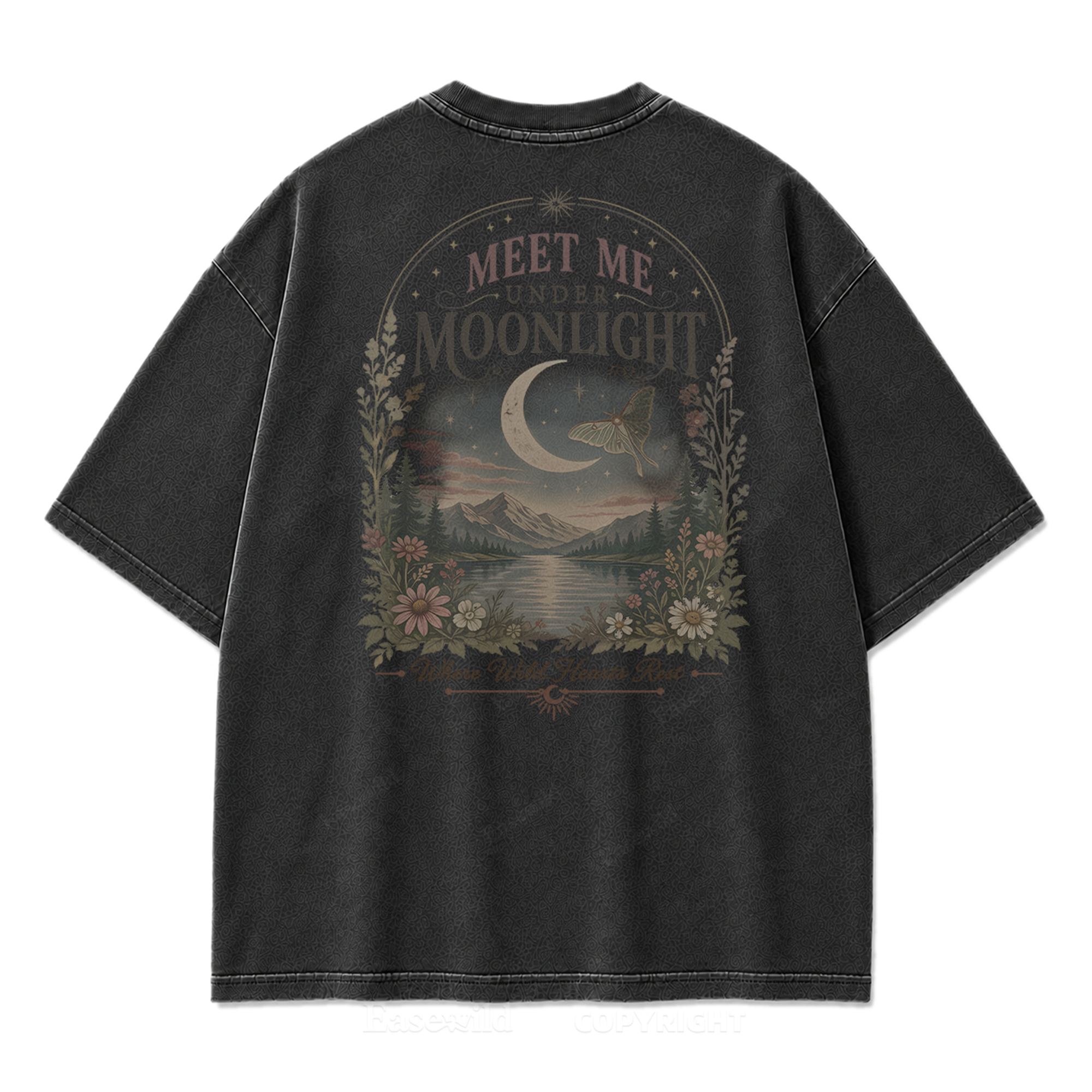 Lunar Lake Wildflower Washed Print Tee