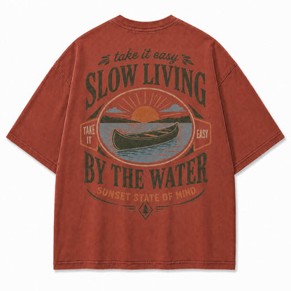 Slow Living By the Water Tee