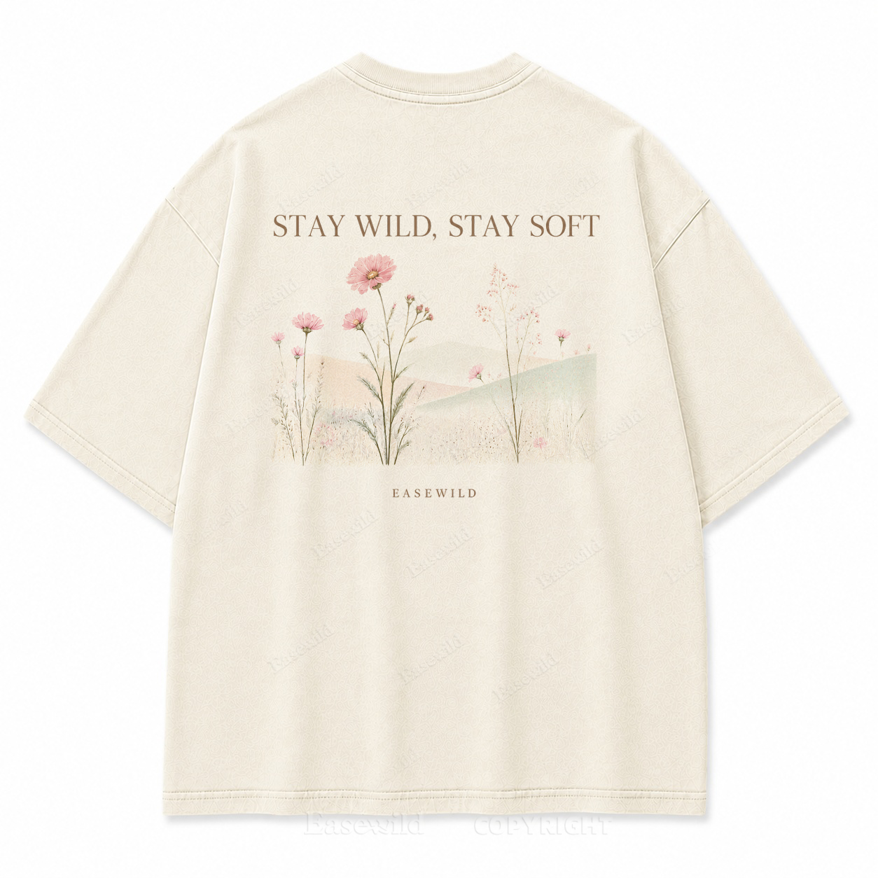 Stay Wild, Stay Soft Washed Back Print Tee