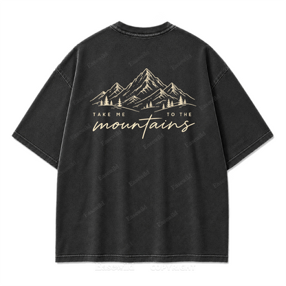 Mountain State of Mind Washed Print Tee