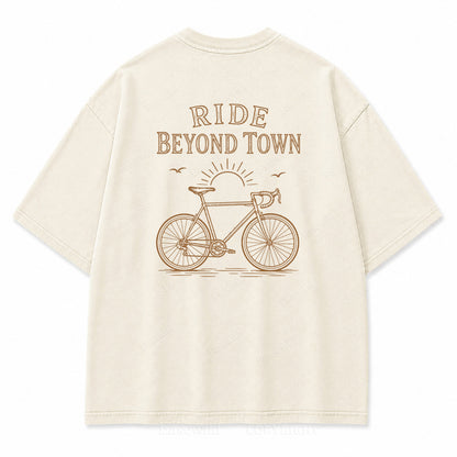 Ride Beyond Town Graphic Back Print Tee