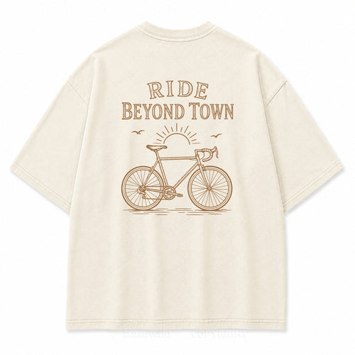 Ride Beyond Town Graphic Back Print Tee