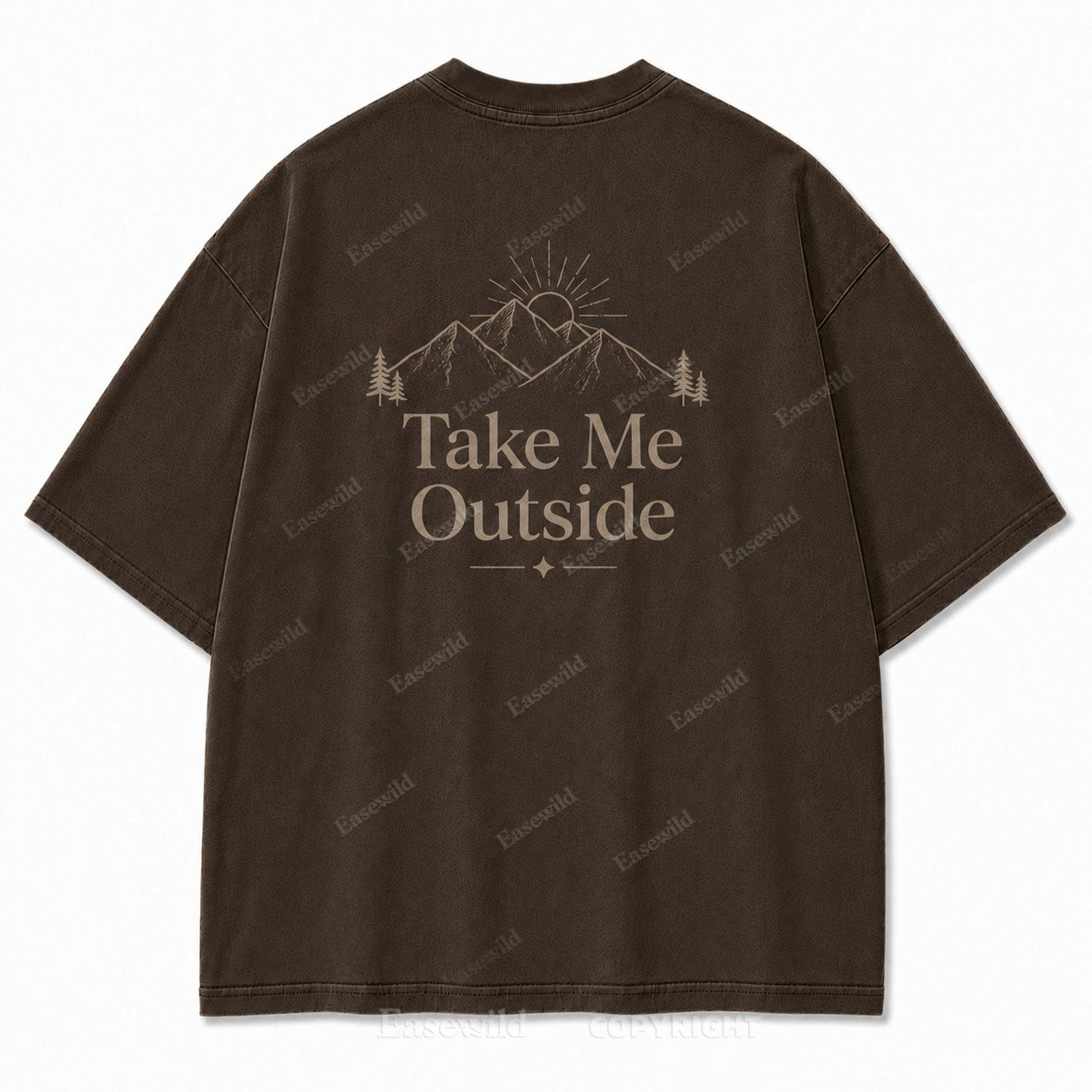 Take Me Outside Minimalist Mountain Tee