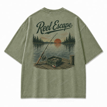 Reel Escape Lake Fishing Tee