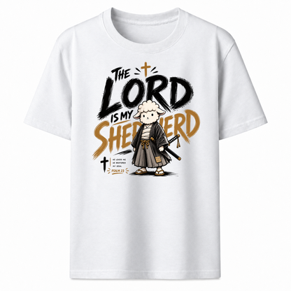The Lord Is My Shepherd Samurai Lamb Graphic T-Shirt