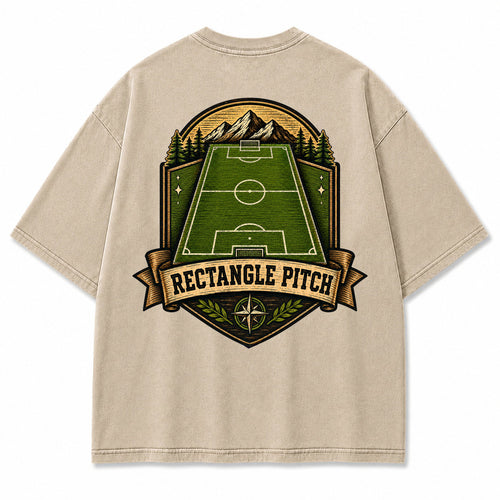 Rectangle Pitch Vintage Graphic T-Shirt