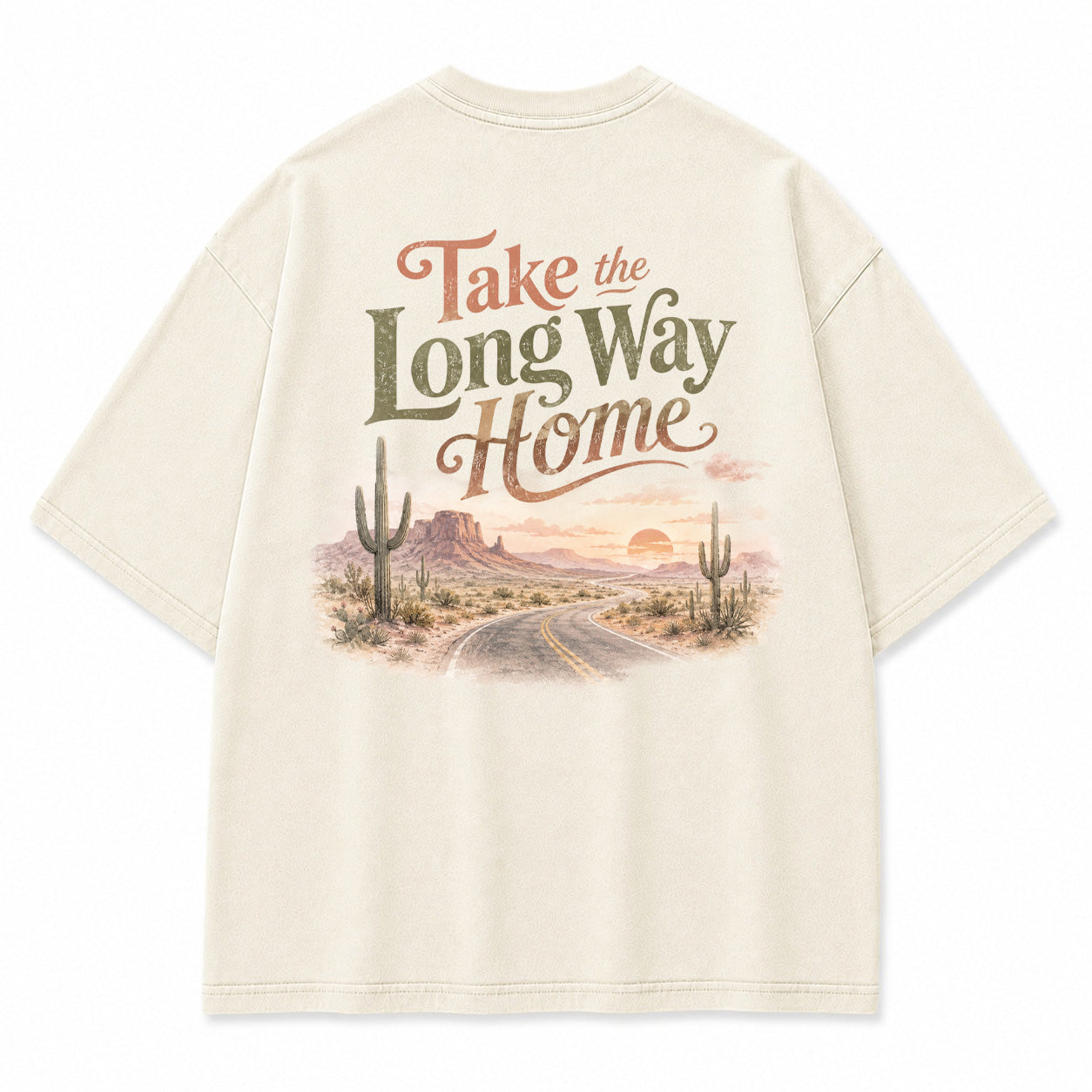 Take the Long Way Home Desert Graphic T-Shirt
