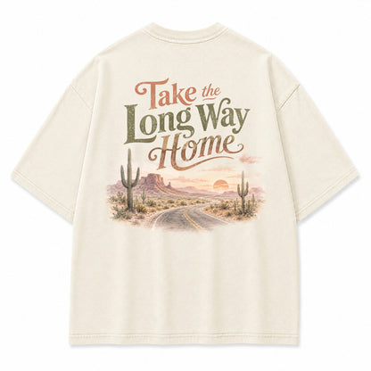 Take the Long Way Home Desert Graphic T-Shirt