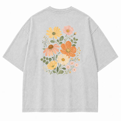 Pastel Wildflower Graphic T-Shirt