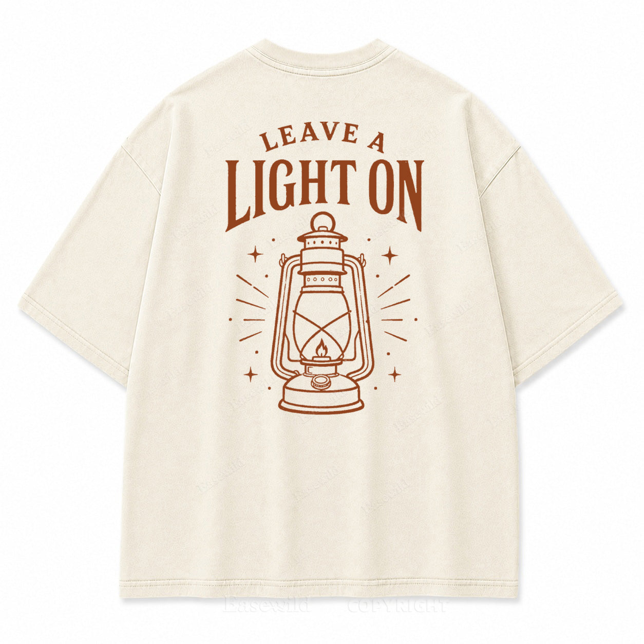 Leave A Light On Graphic Back Print Tee