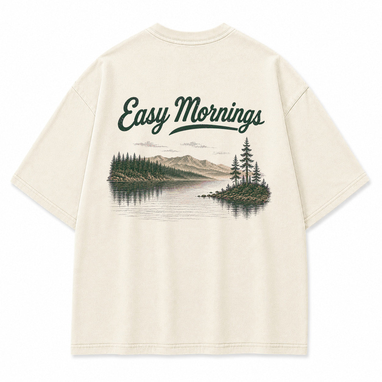 Easy Mornings Lake Graphic T-Shirt