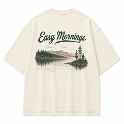 Easy Mornings Lake Graphic T-Shirt