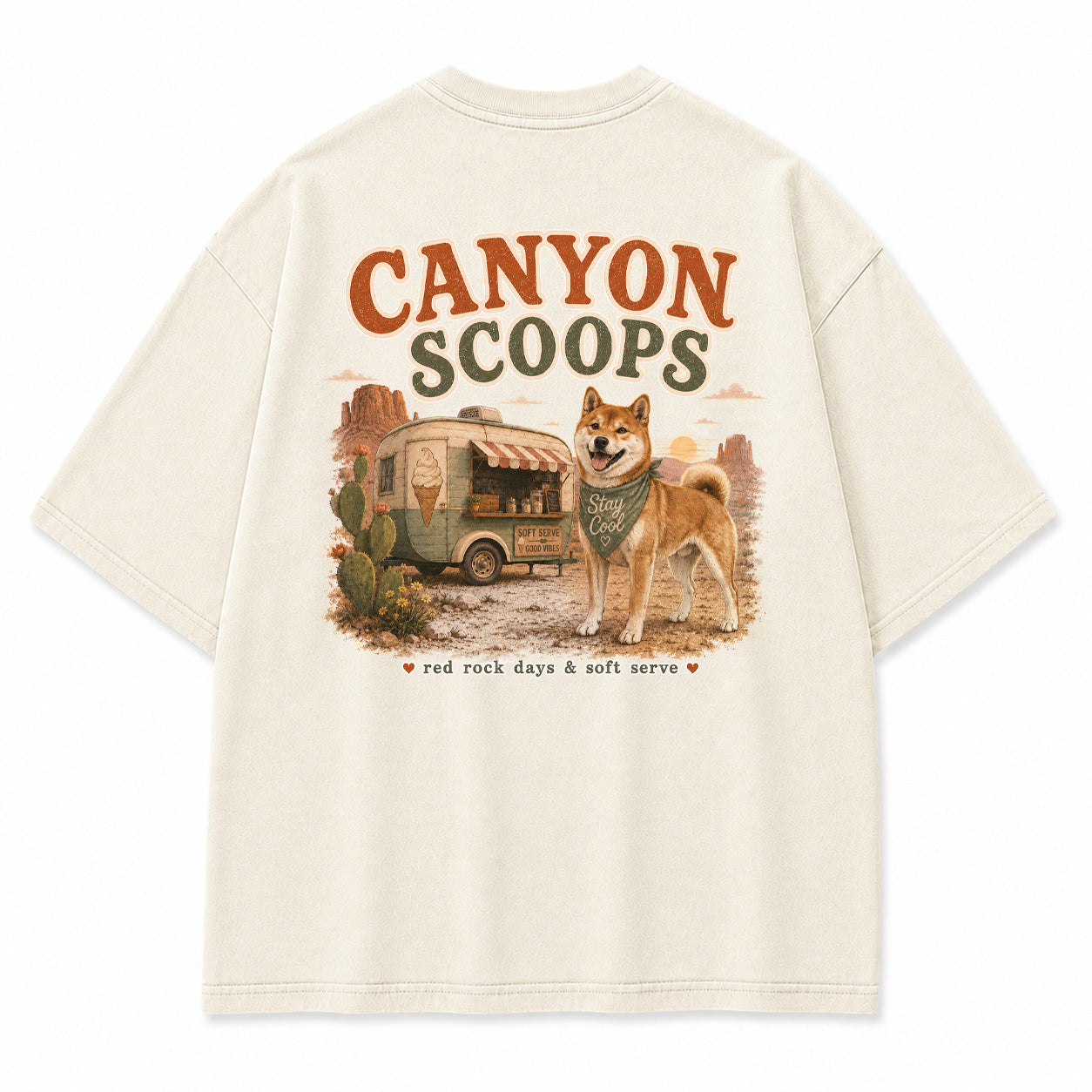 Canyon Scoops Shiba Inu Graphic T-Shirt