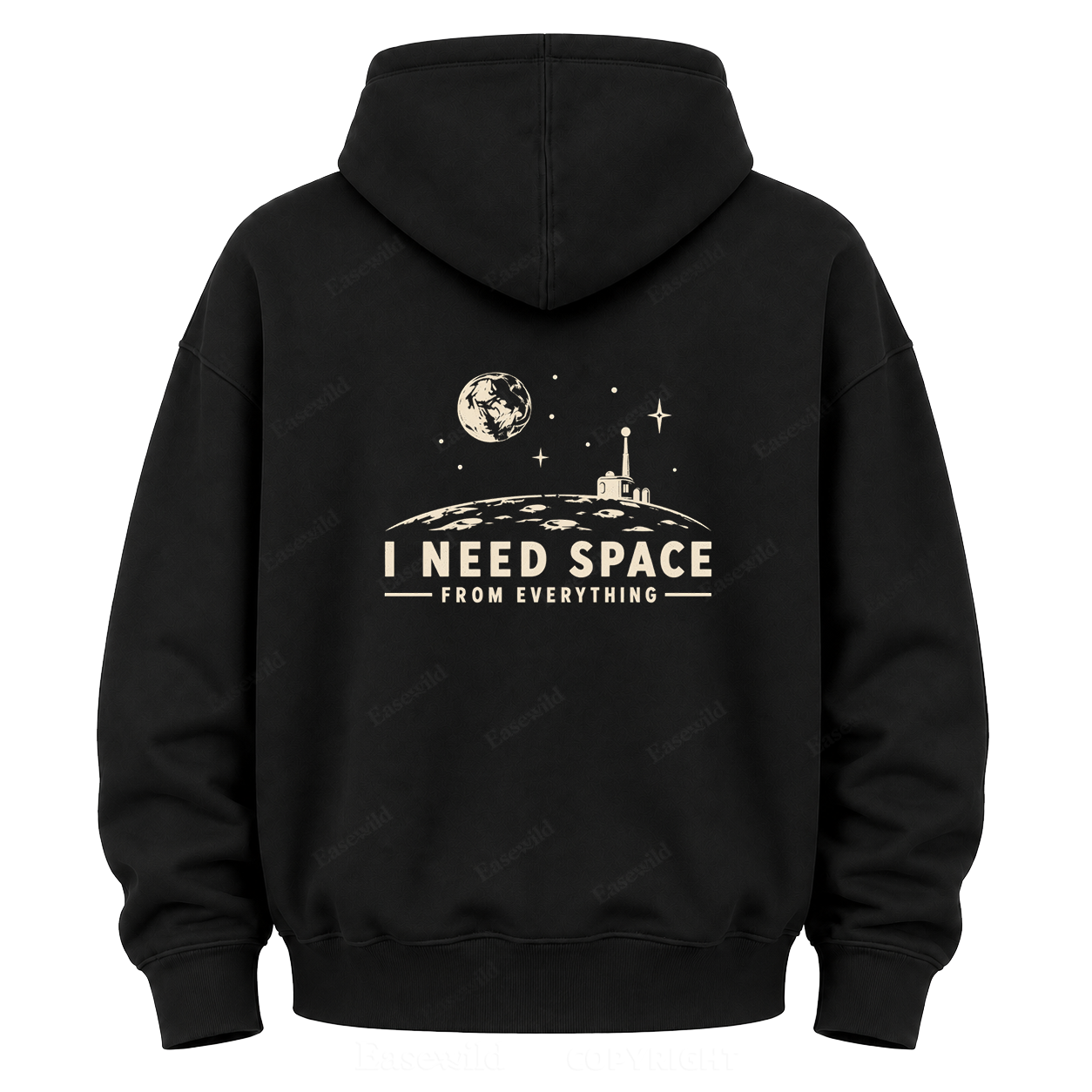 Moon Base Graphic Hoodie