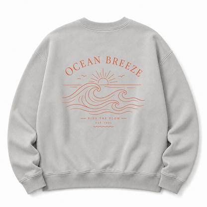 Ocean Breeze Washed Graphic Sweatshirt