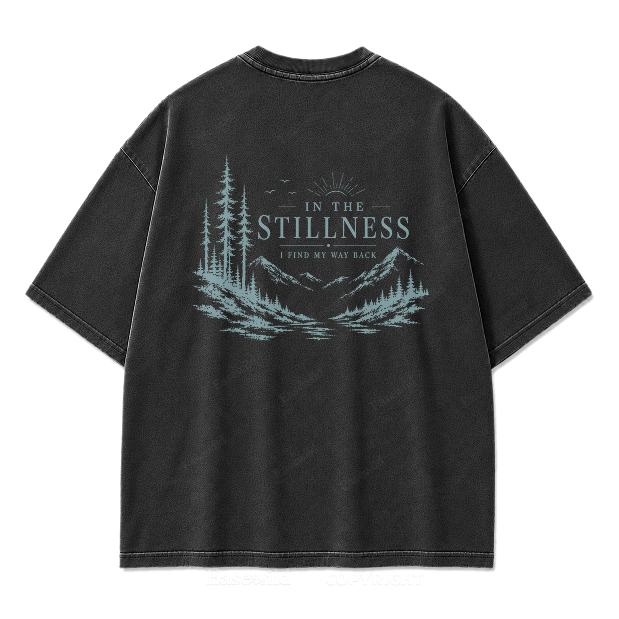 In the Stillness Mountain Washed Print Tee