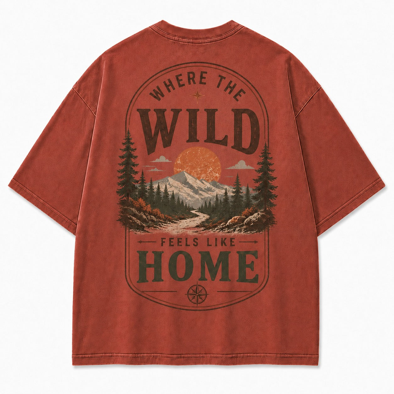 Where the Wild Feels Like Home Washed T-Shirt