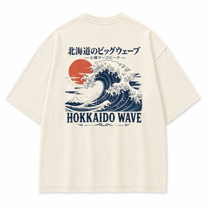 Hokkaido Wave Vintage Graphic T-Shirt