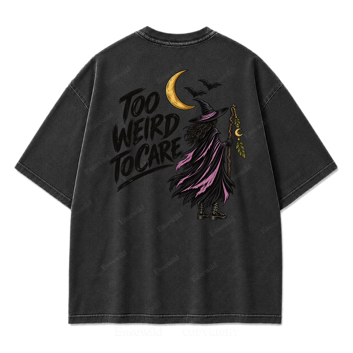 Be Yourself Wild Boho Witch Washed Graphic Tee