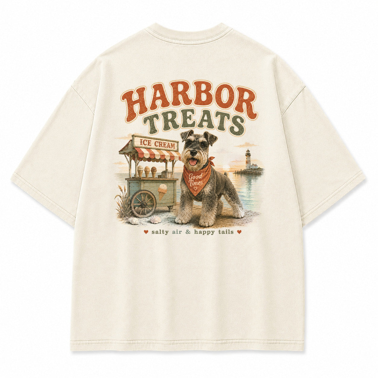 Harbor Treats Schnauzer Graphic T-Shirt