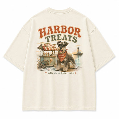 Harbor Treats Schnauzer Graphic T-Shirt