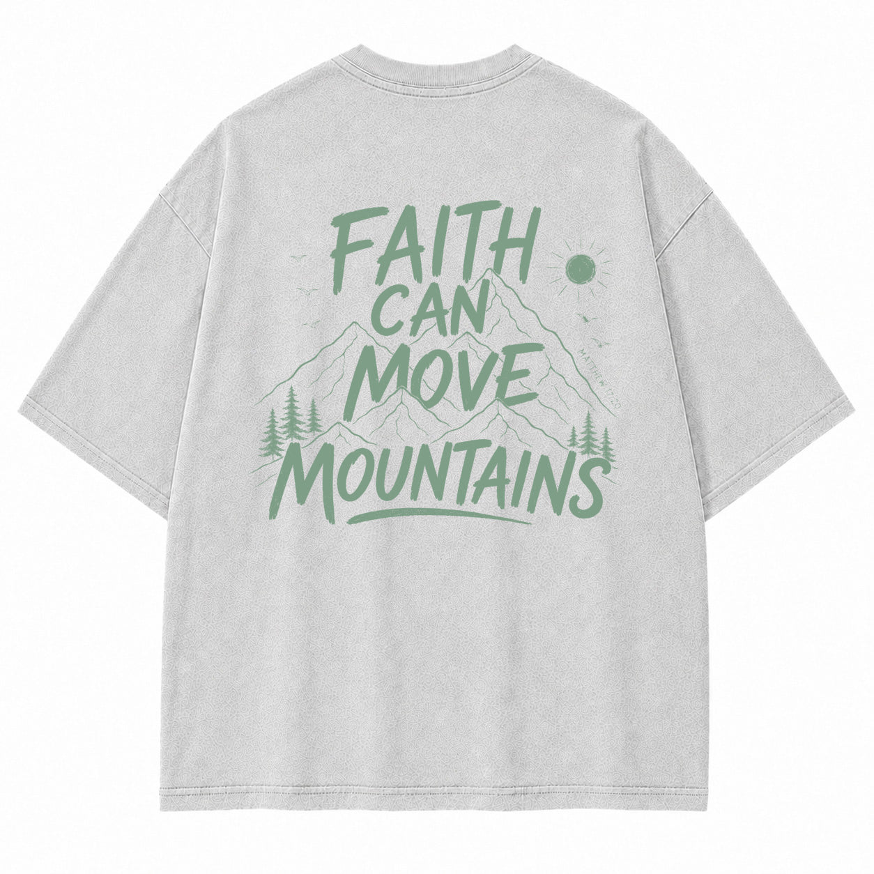 Faith Mountains Line Art Graphic T-Shirt
