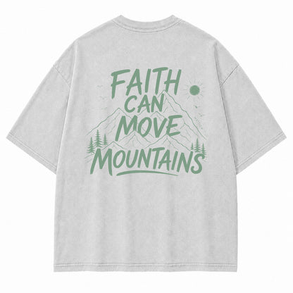 Faith Mountains Line Art Graphic T-Shirt