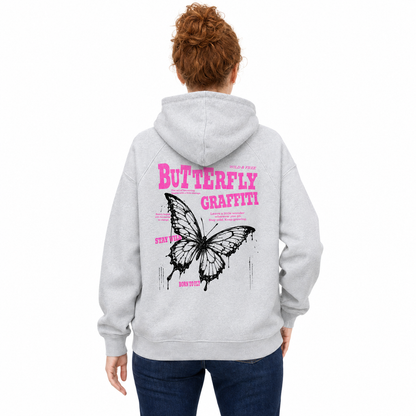 Butterfly Urban Art-Zip Hoodie