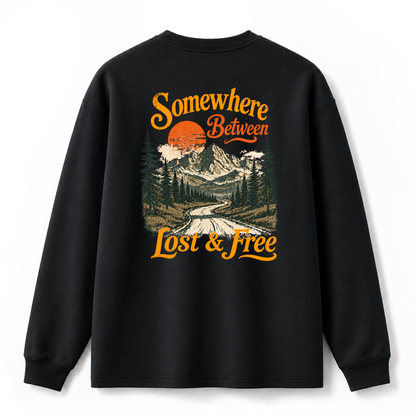 Somewhere Between Lost & Free Long Sleeve Tee
